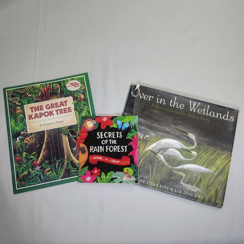Lot of 3 Children’s Picture Books Mixed Titles Nature/ Wildlife Themed